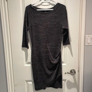 Grey knit dress